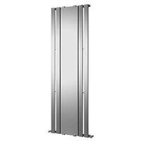 wickes zone vertical mirror designer radiator chrome 600 x 1800 mm