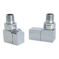 wickes contemporary square corner radiator valves chrome