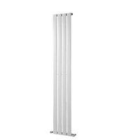 wickes haven flat panel vertical designer radiator white 310 x 1800 mm