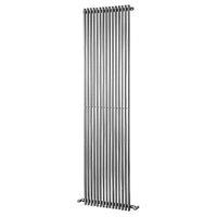 Wickes Stratus Vertical Designer Radiator - Chrome 500 x 1800 mm