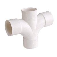 Wickes Solvent Weld Waste 50mm White 92.5 Deg Cross Tee