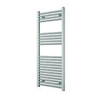 Wickes Straight Towel Radiator - Chrome 500 x 1200 mm