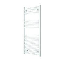 Wickes Curved Towel Radiator - White 500 x 1200 mm