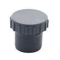 wickes grey solvent weld waste access cap 40mm