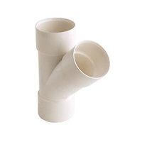 Wickes Solvent Weld Waste 50 mm White 135 Deg Tee