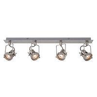 wickes studio led 4 bar spotlight brushed chrome