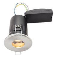 Wickes LED Fire Rated & IP65 Bathroom Downlight Brushed Chrome Finish