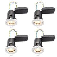 Wickes LED Premium Fire Rated Downlights White 4 Pack