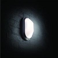 Wickes 60W Oval Bulkhead Black