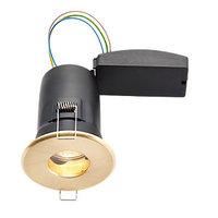 Wickes LED Fire Rated & IP65 Bathroom Downlight Brass