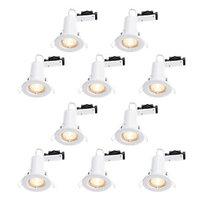 Wickes LED Fire Rated Downlights White 10 Pack