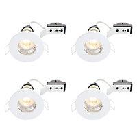 Wickes LED IP65 Downlights White 4 Pack