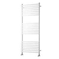 Wickes Invent Square Vertical Designer Towel Radiator - White 500 x 1186 mm