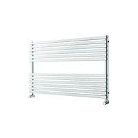 Wickes Invent Square Horizontal Designer Towel Radiator - Chrome 1000 x 600 mm