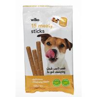 wilko dog treats meaty sticks chicken 15pk