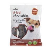 Wilko Dog Treat Dried Tripe Sticks 100g