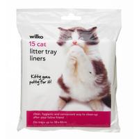 Wilko Cat Litter Tray Linners 15pk