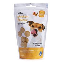 Wilko Dog Treat Chicken Drops 200g