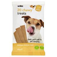 Wilko Dog Treats Chewy Chicken Flavour 20pk