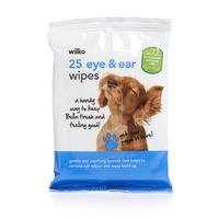 Wilko Dog Eye and Ear Wipes 25pk