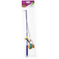 Wilko Cat Toy Fishing Rod Assorted Colours and Designs