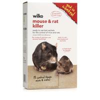 Wilko Mouse and Rat Killer Sachets 15g x 25
