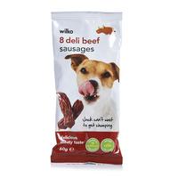 Wilko Deli Beef Sausages Dog Treat 60g