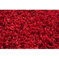 Wine Red Thick Shaggy Rug - Vancouver 80x150