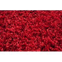 Wine Red Thick Shaggy Rug - Vancouver 110x160