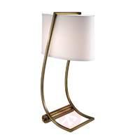 with usb port fabric table lamp lex brass