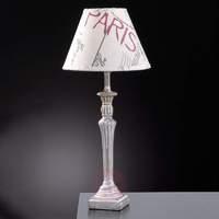 With a Paris design - fabric table lamp City