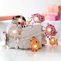 With farm animals - LED string lights Zoolight