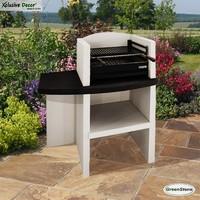 Winnipeg Easy Assemble Stone Barbecue with Grill