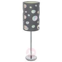 With glitter effect  Moneda fabric table lamp
