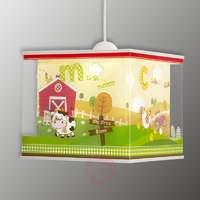 With farm motifs  My Little Farm hanging lamp