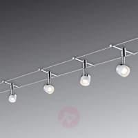 With 4 round lights - LED cable system Stage