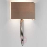 With brown fabric lampshade - wall light Gaudi