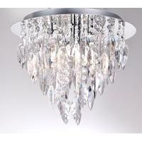 willazzo 3 light round chandelier flush ceiling light