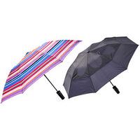 Windproof Umbrella (Buy 1, Get 1 FREE!), Multi Orange Purple and Navy