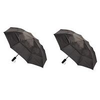 Windproof Umbrella (Buy 1, Get 1 FREE!), Black x 2