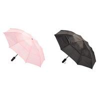 Windproof Umbrella (Buy 1, Get 1 FREE!), Black and Pink