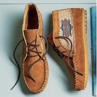 Wide Ruins Suede Ankle Boots
