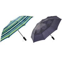 Windproof Umbrella (Buy 1, Get 1 FREE!), Multi Blue Green and Navy