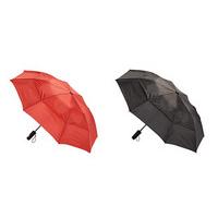 Windproof Umbrella (Buy 1, Get 1 FREE!), Black and Red