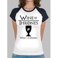 wine of thrones - b & w baseball girl