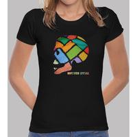 winter skull woman t-shirt