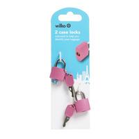 Wilko Padlocks Pink 2pk