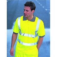 Wickes Class 2 High Visibility Polo Shirt Yellow Large