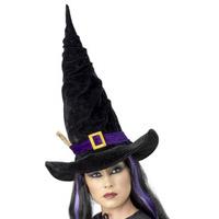 witch or wizard hat with twig