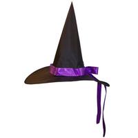 Witches Hat With Purple Bow